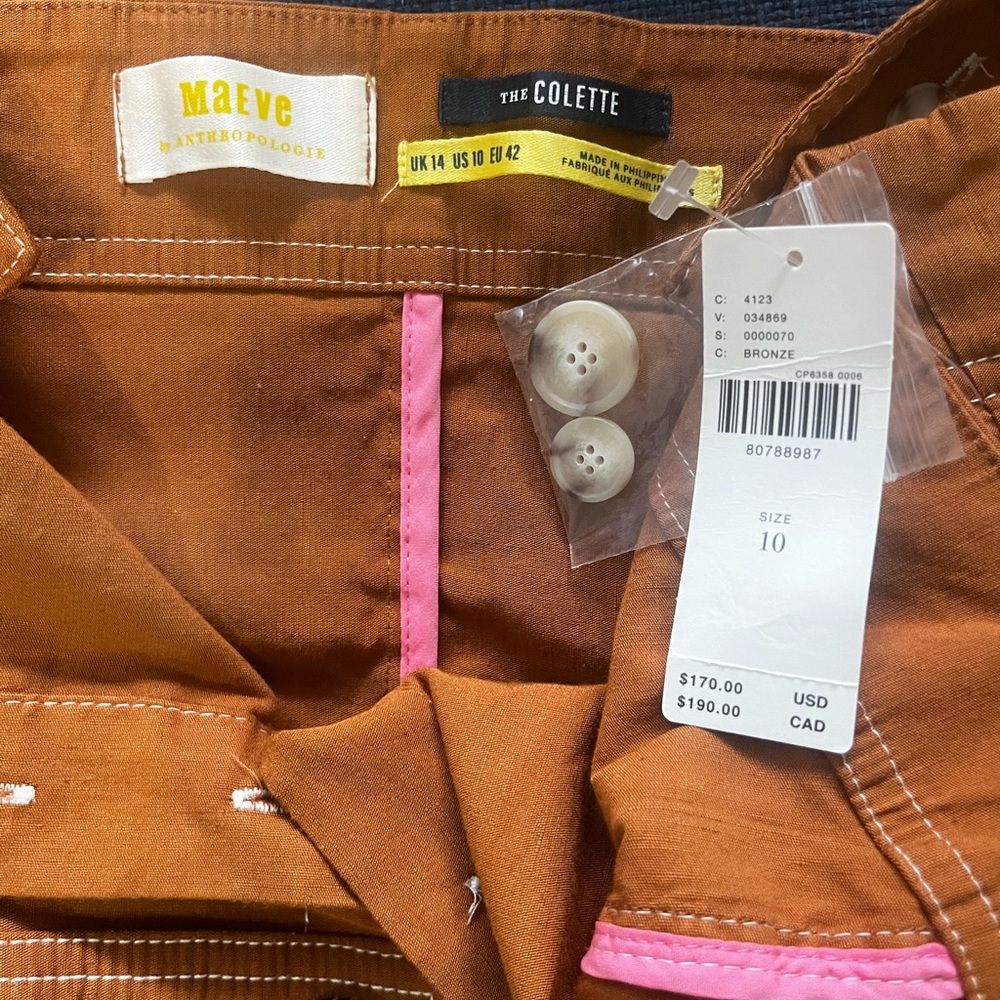 Anthropologie - NWT Jumpsuit by MAUVE size 10 - Picture 3 of 4